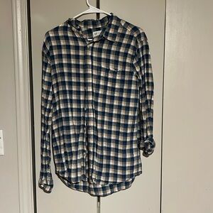 Blue plaid GAP Dress shirt, medium.